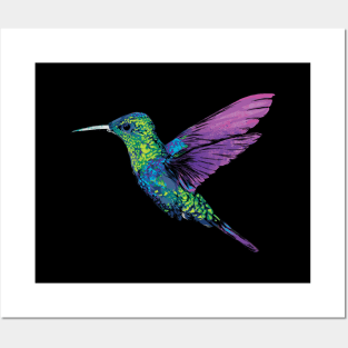 Bright Hummingbird Posters and Art